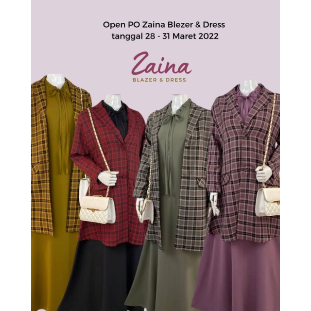 zaina Dress set Blazer by Damaira Hijab