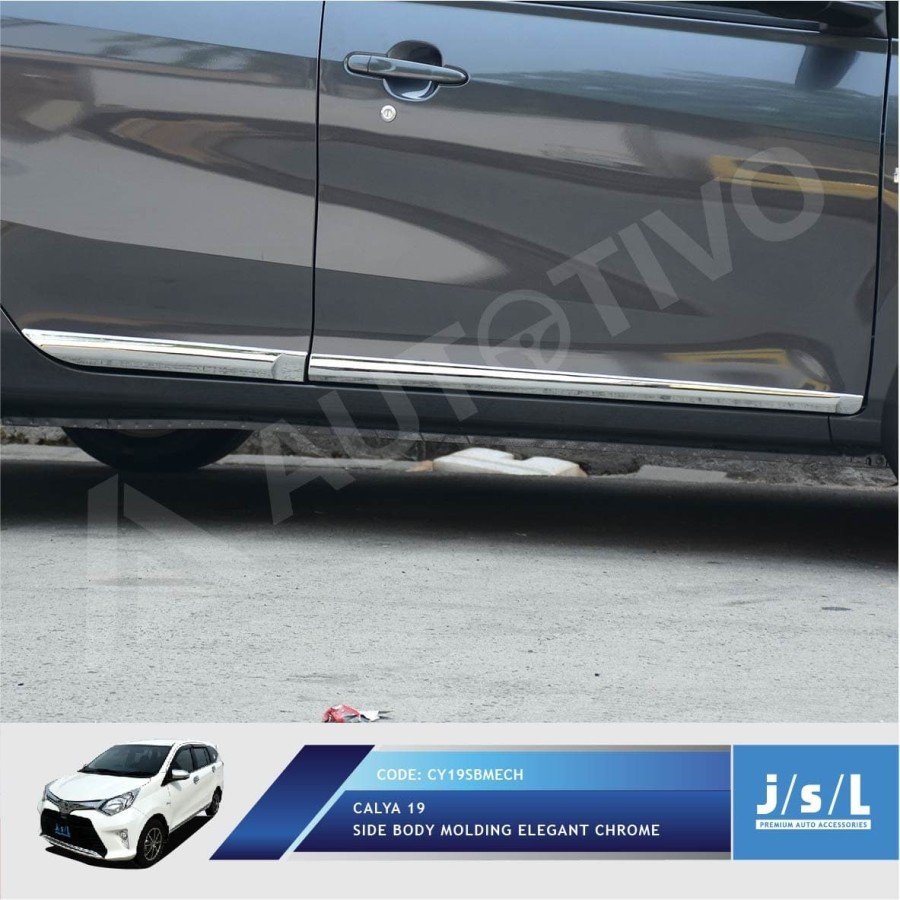 JSL Side Body Molding Calya 2019 Lis Bodi Samping Elegant Chrome