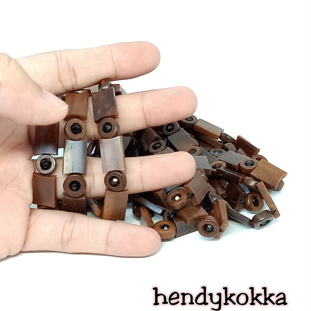 10 gelang kokka kaukah plat pita coklat