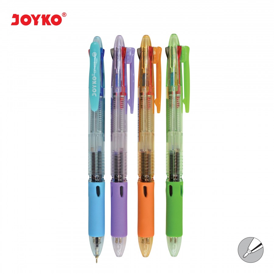 

Pulpen Joyko Trico Bp-199 Tip 0,7mm 3 warna-Satuan