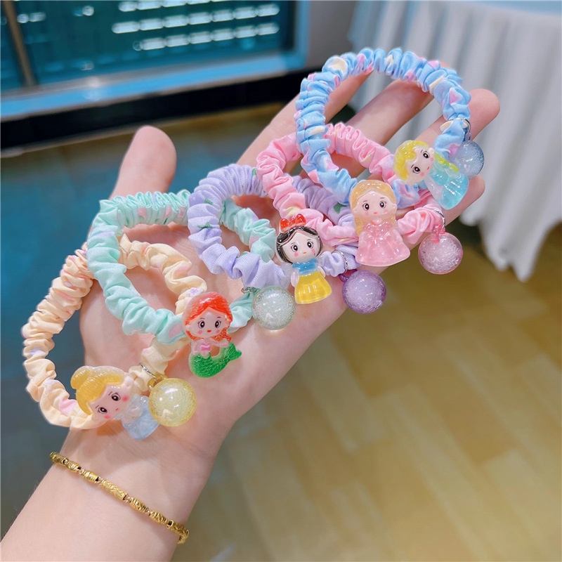 (ISI 1-3 PCS) Ikat Rambut Pluffy / Kuncir Aksesoris Rambut Karet Spiral Scrunchie Bulu Wanita Karakter Kualitas Import Kunciran Anak Perempuan Korea Style kiosbalitaaprillia