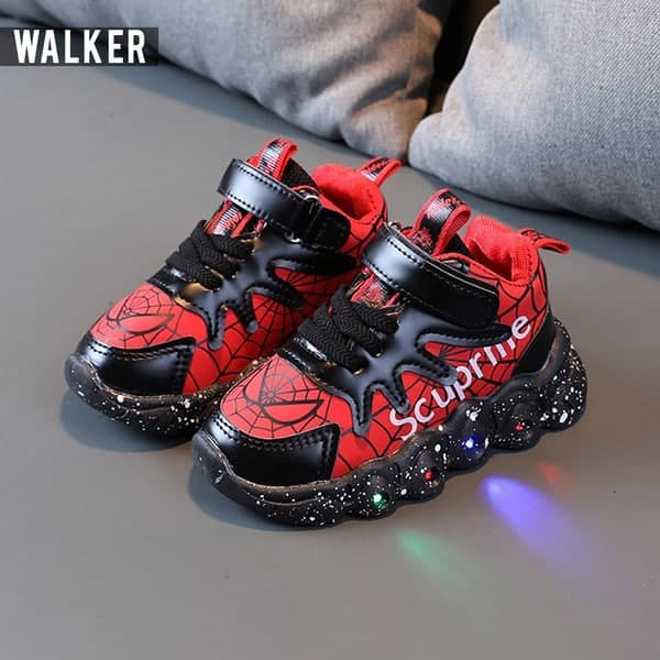 LKM232 LITTLE KUMA Sepatu Sport Anak Laki-laki Casual Bayi Dengan Lampu LED Sekolah [1KG 3PC] LITTLE KUMA