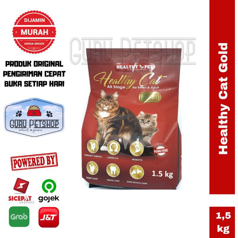 Healthy Cat Gold 1,5kg Freshpack / Makanan Kucing / Cat Food