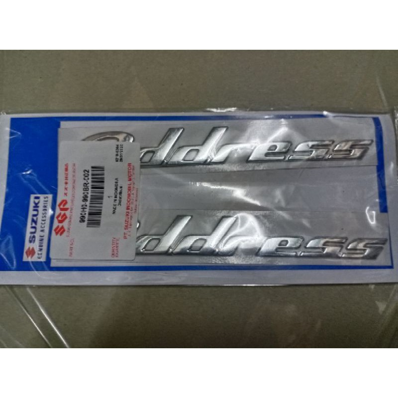 SOFT EMBLEM ADDRESS SUZUKI ADDRESS