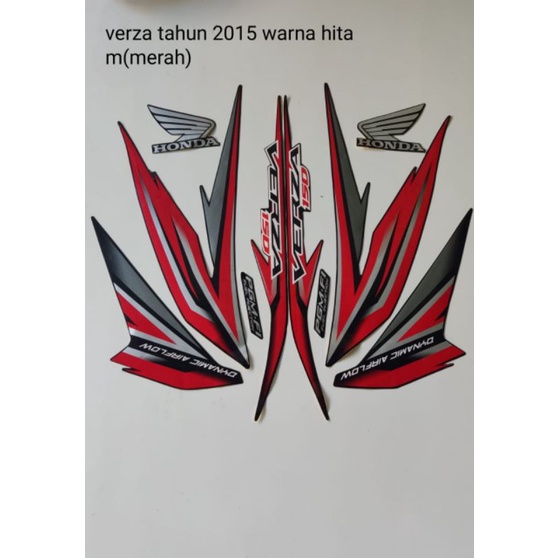 STRIPING VERZA 2013 HITAM MERAH