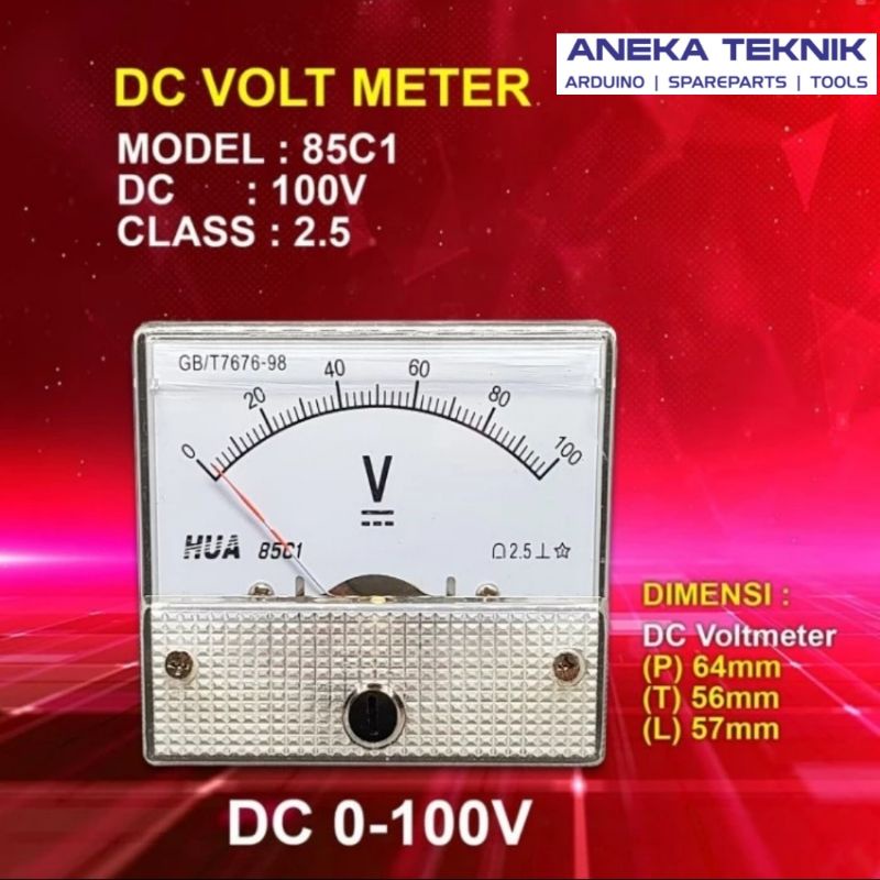 Voltmeter ANALOG DC 100V