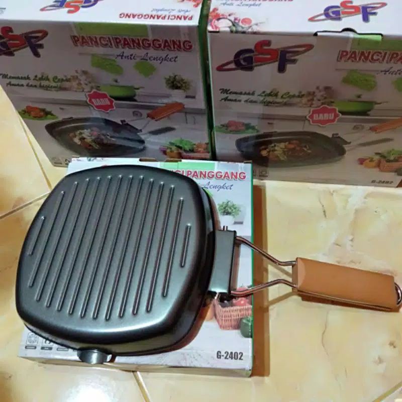 square grill pan gsf 2402 20cm gsf 2602 24cm bbq grill pan panci panggang wajan panggang