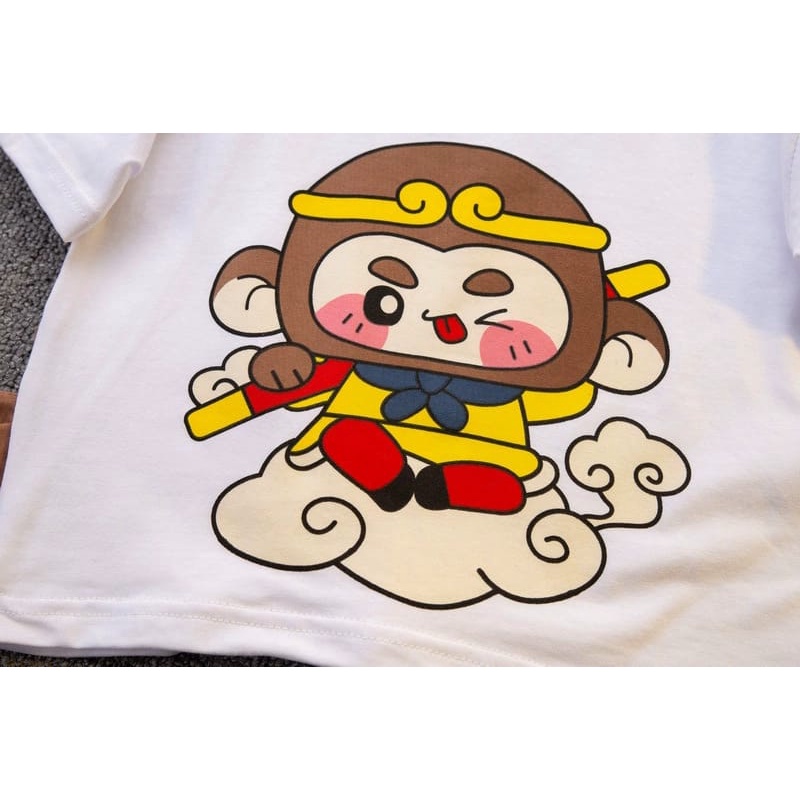 Promo !! Setelan anak trendy / setelan monkey milky yuyu import ukuran 2-4tahun / Setelan baju anak cowok