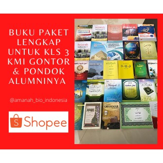 BUKU PAKET KELAS 3 KMI GONTOR/ BUKU BELAJAR KELAS 3 GONTOR/ JUAL BUKU PAKET LENGKAP KELAS 3 GONTOR
