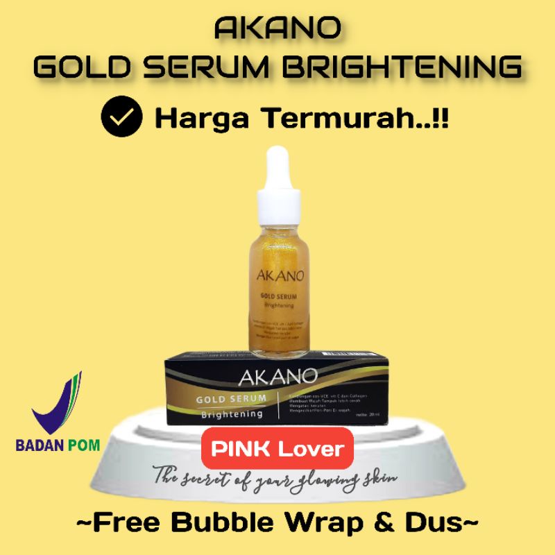 AKANO Gold Serum Brightening ~ Dengan kandungan Collagen yang efektif mengatasi kerutan serta menceg