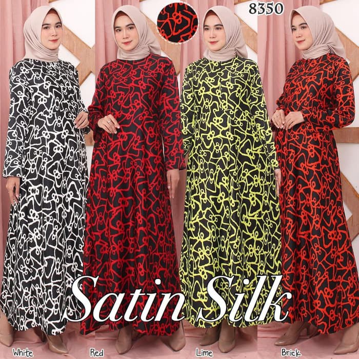  Baju  Gamis  Wanita Terbaru Baju  Gamis  Busui Gamis  Satin 