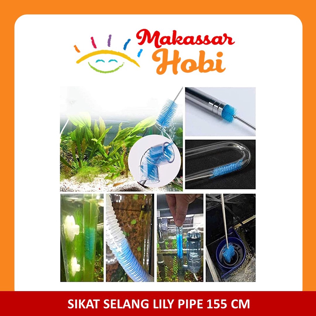 Sikat Lily Pipe Brush Pembersih Selang Pipa Filter Aquarium Aquascape