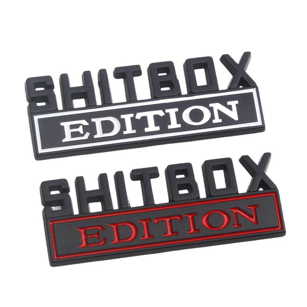 Top SHITBOX EDITION Fashion Mobil Truk Decal Truck 3D