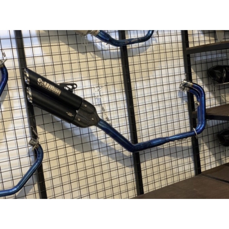 ( ORIGINAL ) KNALPOT VILLAN DANTE BLACK HEADER BLUE CBR250RR Z250 NINjA250 R25 MT25 VERSYS250 DLL