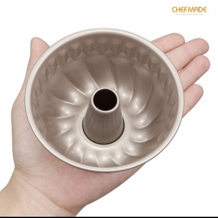 Chefmade Kugelhopf cake pan 4inch isi 4pcs - WK9033-4