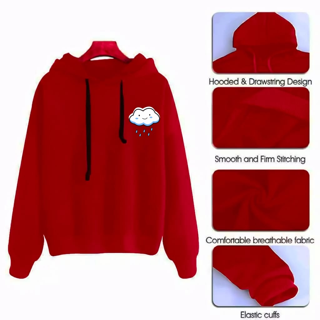 hodie anak tanggung Dewasa terbaru simple cloud Sablon