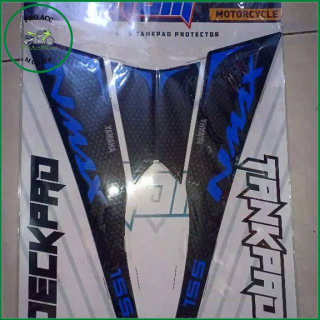 TANKPAD DECKPAD YAMAHA NMAX KARET BIRU