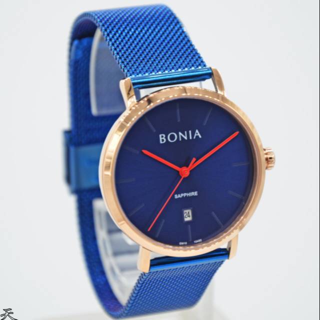 Jam Tangan wanita Bonia BNB10482 Rosegold Rantai Pasir Original Murah