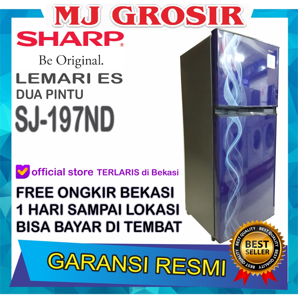 KULKAS SHARP SJ 197 ND LEMARI ES 2 PINTU SJ197ND SJ 197ND KULKAS SHARP SJ 197 ND LEMARI ES 2 PINTU SJ197ND SJ 197ND