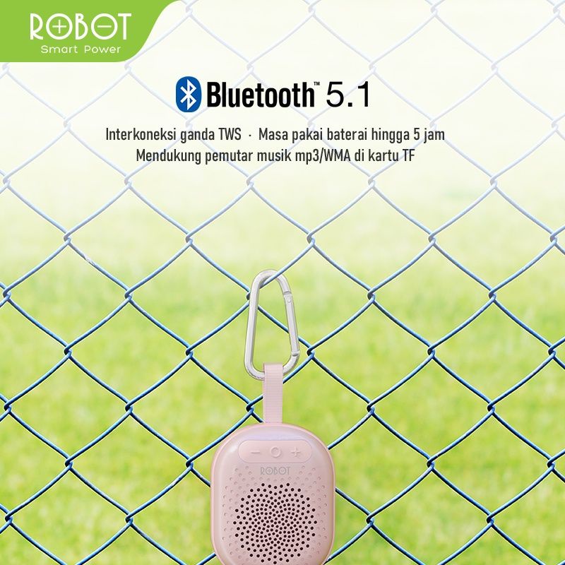 Robot RB20 Speaker Bluetooth Kecil dan Portable