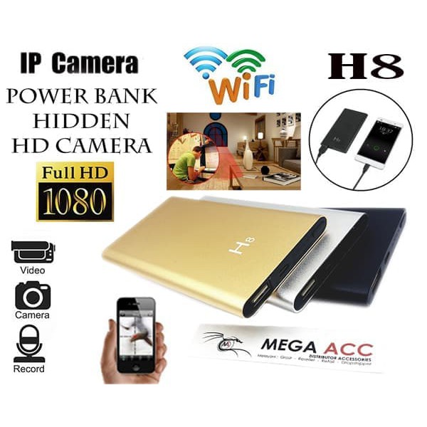 Wifi - Power Bank H8 Spy Camera Fhd1080p Hidden Camcorder Infrared