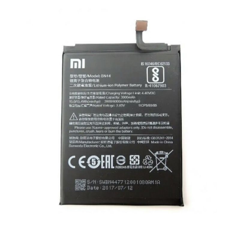 Baterai / batre bn44 Xiaomi redmi 5plus / 5 plus original