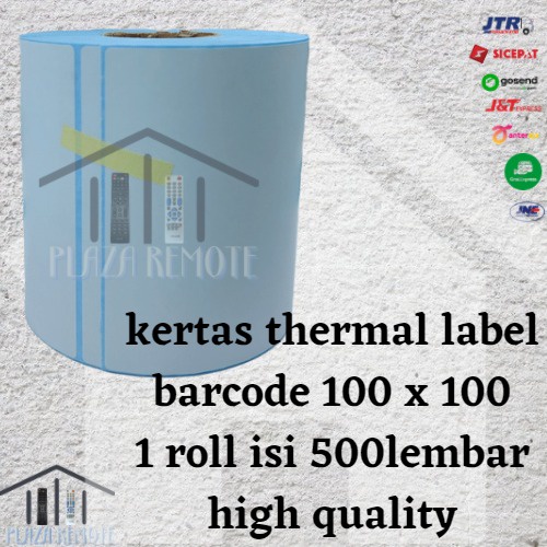 kertas print label thermal barcode ukuran 100 x 100 500 lembar