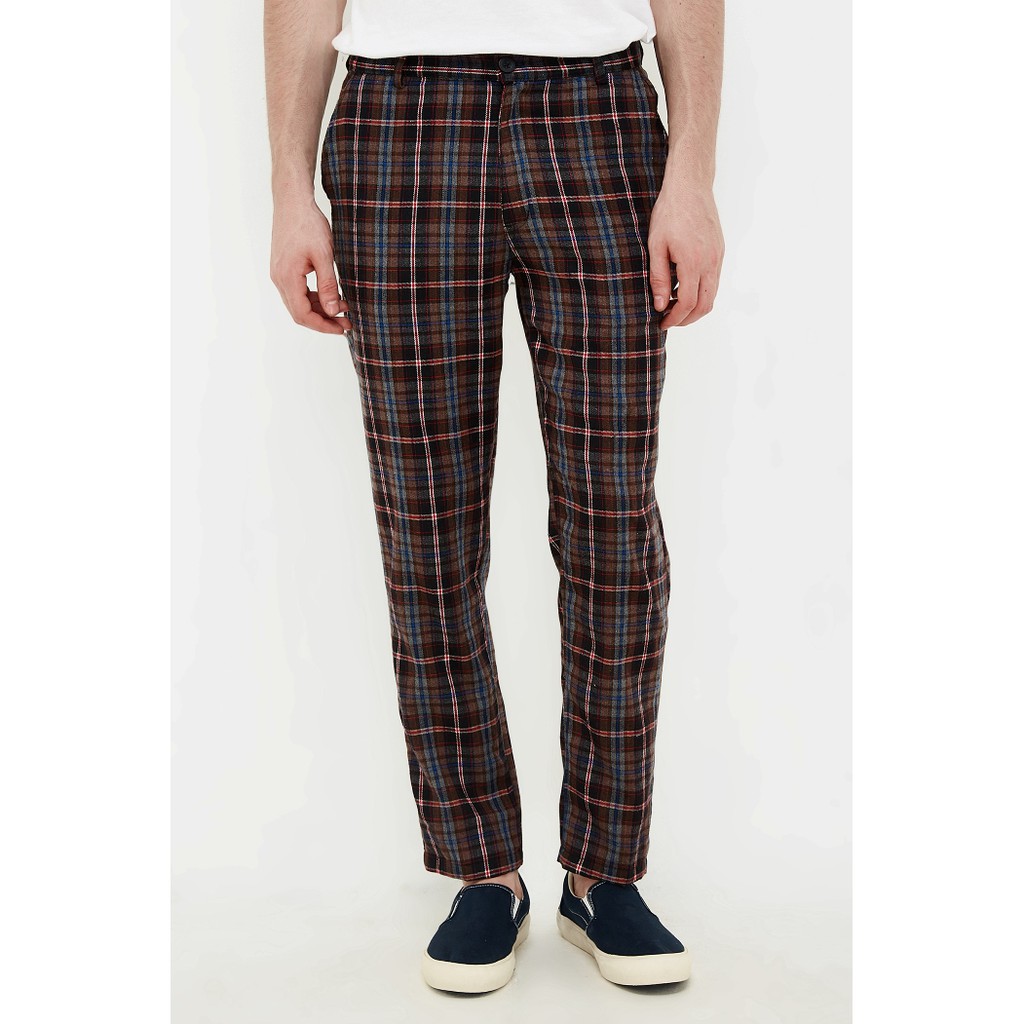 

Erigo Checked Pants Avanoska Brown
