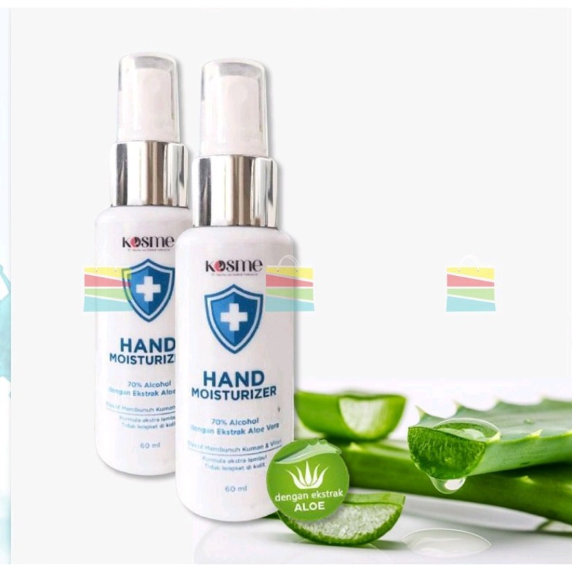 JH Kosme Hand Sanitizer/Moisturizer SPRAI 60ml Termurah