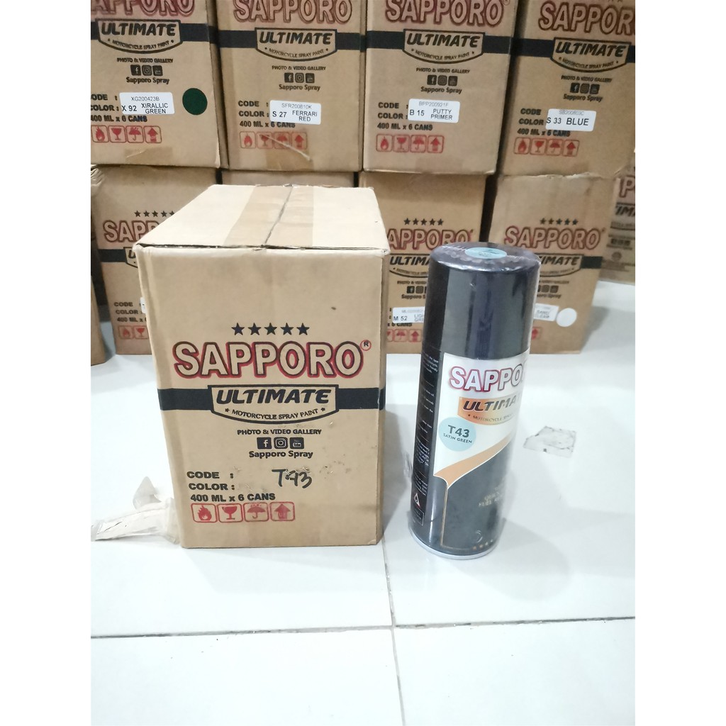 Cat Semprot Sapporo Ultimate T43 Satin Green