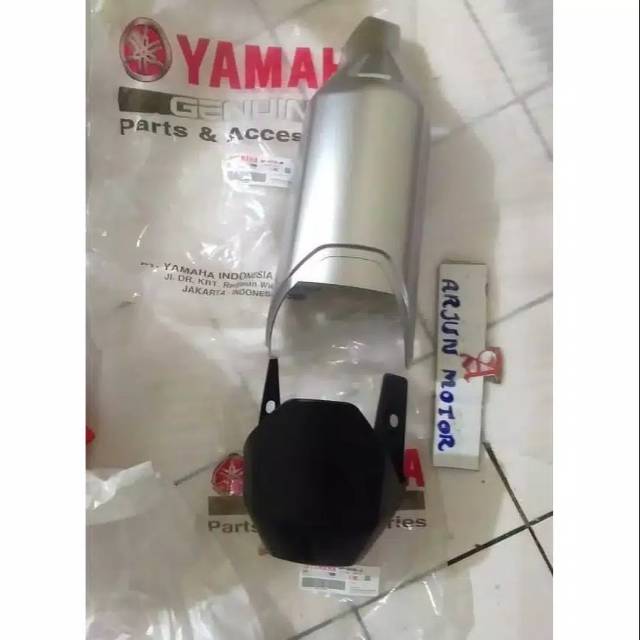 TAMENG KNALPOT COVER KNALPOT BYSON KARBU ORIGINAL YAMAHA GENUINE PART
