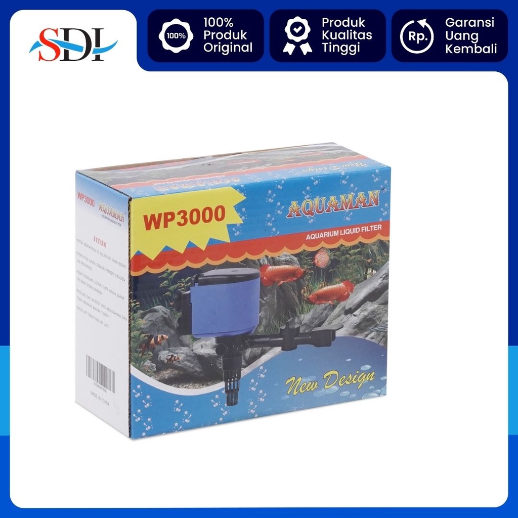 POMPA CELUP AQUARIUM DAN KOLAM AQUAMAN WP 3000 2300L/H