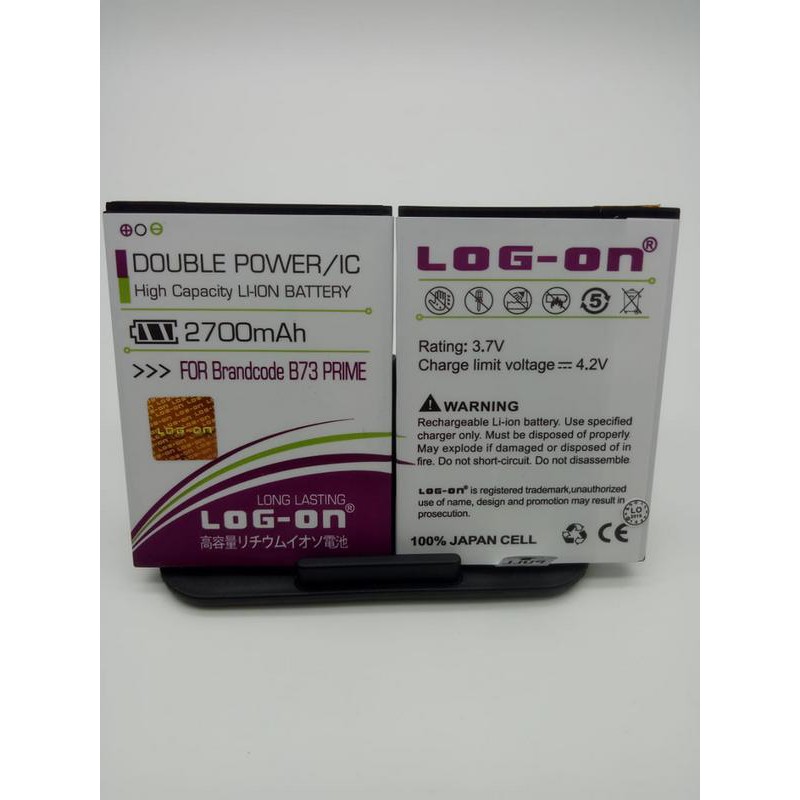 Battery Batre Baterai Double Power Logon BRANDCODE B73 PRIME