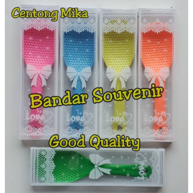Souvenir Centong Warna Tebal Sudah Dibungkus Box Mika