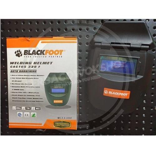 Blackfoot Welding Glass Helm Topeng Las Otomatis Kedok Auto Darkening Gelap Cactus 320F Termurah