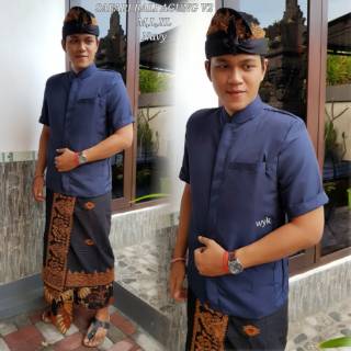 BAJU SAFARI BAJU KOKO PAKAIAN ADAT BALI 100 ORIGINAL BAJU SAFARI BAJU KOKO PAKAIAN ADAT BALI 100 ORIGINAL