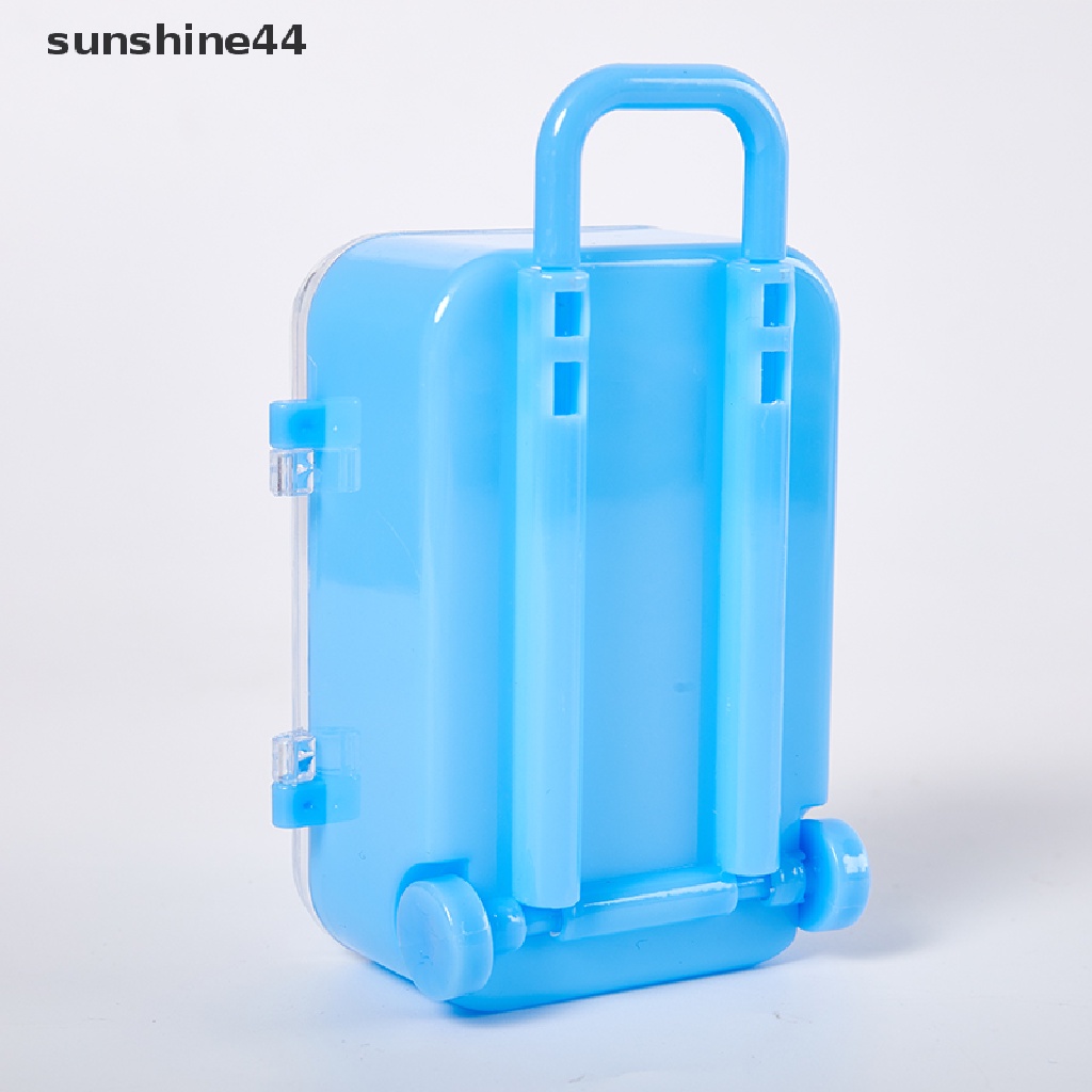 Sunshine Kotak Penyimpanan Kosmetik / Makeup / Perhiasan Mini Bentuk Trolley