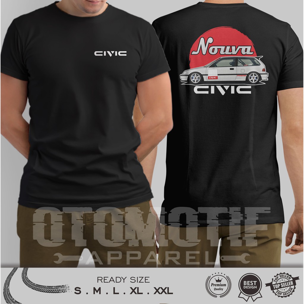KAOS OTOMOTIF CIVIC NOUVA RACING JDM SERIES