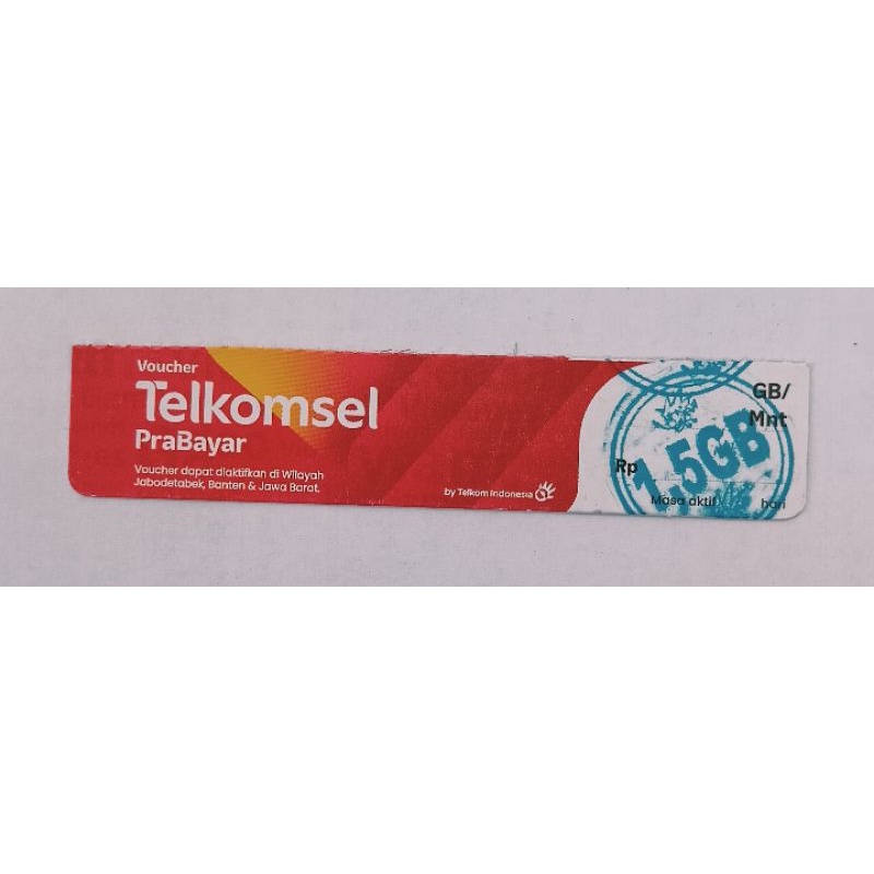 Voucher Telkomsel 1.5 GB 3Hari