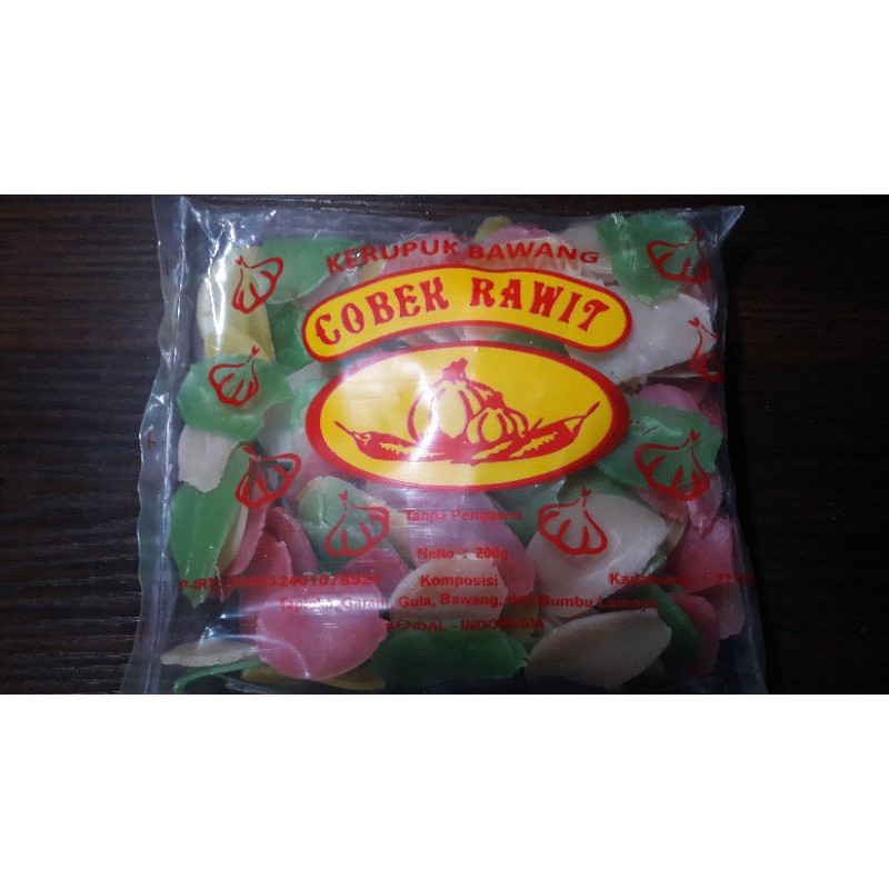 

Kerupuk bawang Cobek Rawit