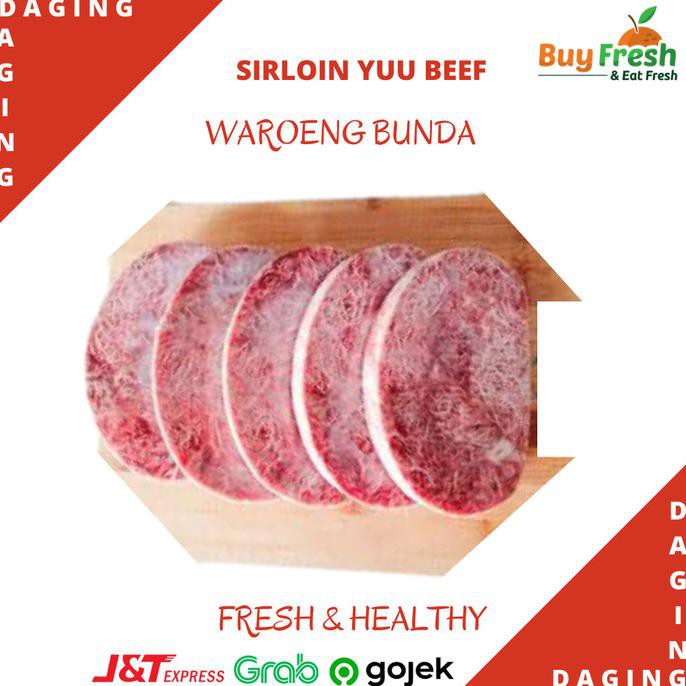 

Striploin Yuu Beef Wagyu Japanese Meltik Daging Sapi Sirloin Meltique - 500Gram O6Mk6747X0