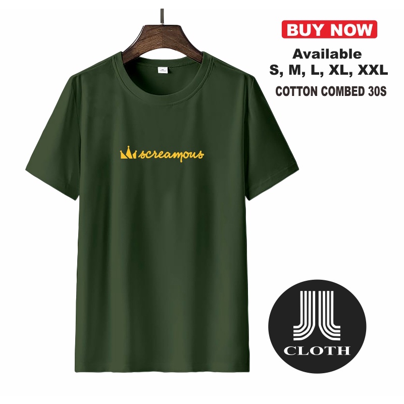 T SHIRT BAJU KAOS DISTRO SCREAMOUS LATIN COTTON COMBED 30S