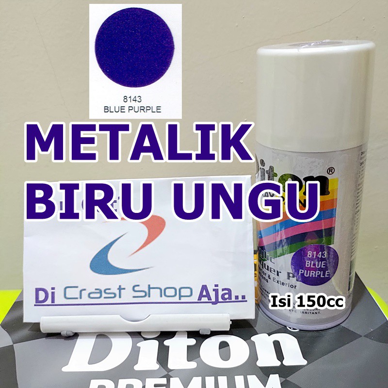 Cat Pilox DITON Metallic Blue Purple 8143 150cc warna metalik Biru Ungu Gelap sepeda motor mobil