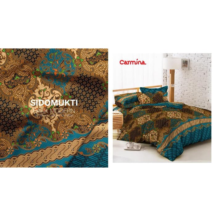 Sprei CARMINA 180x200 Motif Sidomukti Sri wedari Branjangan Werkudoro Sadewa Mustika Banyu Biru