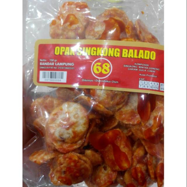 

Keripik Opak Singkong Balado 150gr