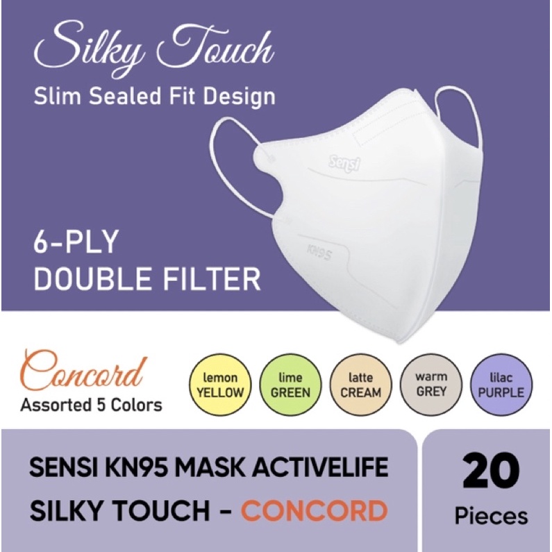 MASKER SENSI KN 95 KN95 5 PLY DOUBLE FILTER PROTECTIVE MASK