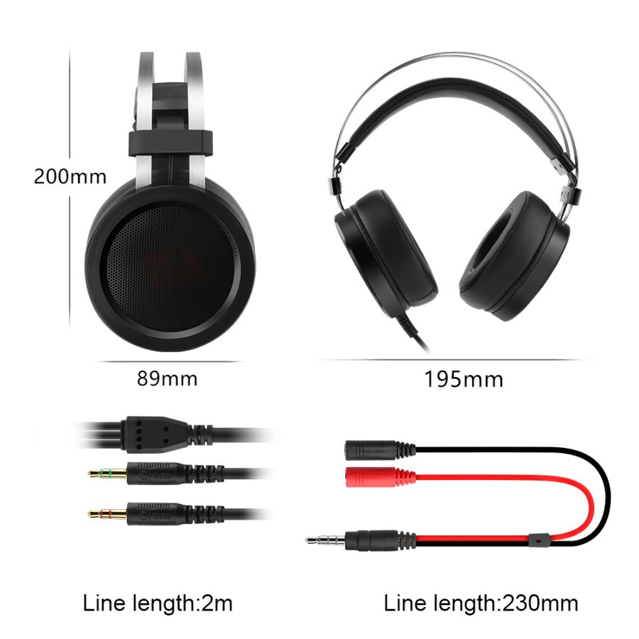 Redragon Headset Gaming SCYLLA H901 Jack Aux 3,5mm