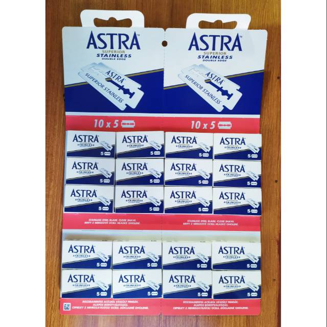 Silet Astra Superior Stainless Original Made in Ceko (1 papan)