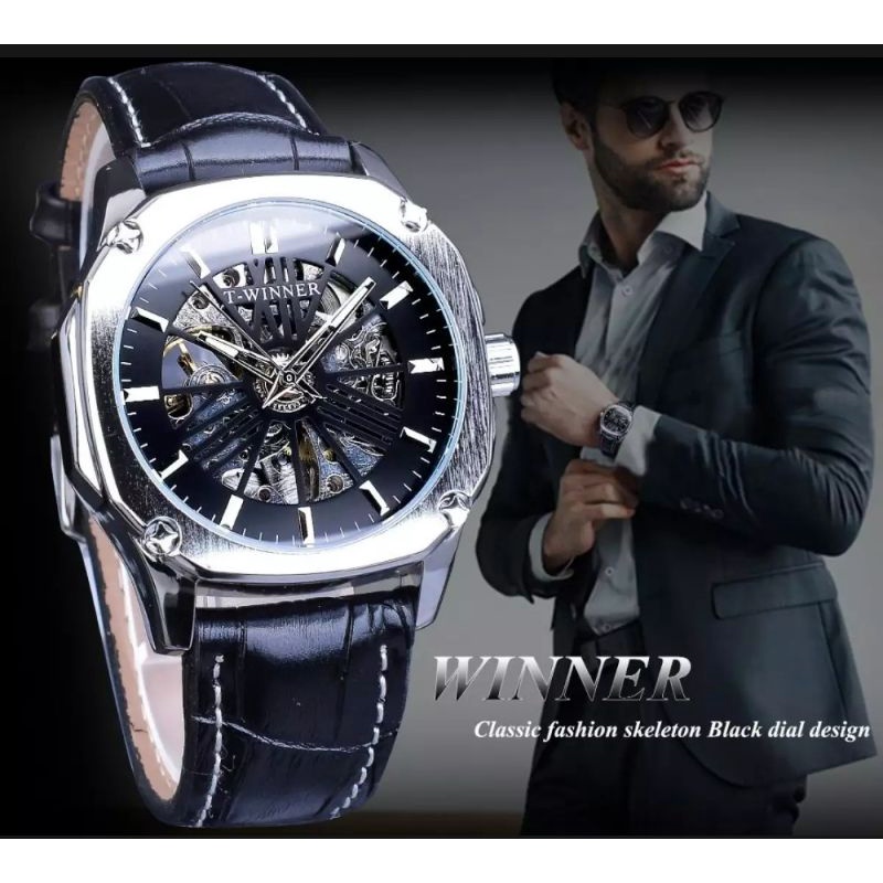 Jam Tangan Automatic Mechanical Winner Luxury Bisnis Mewah