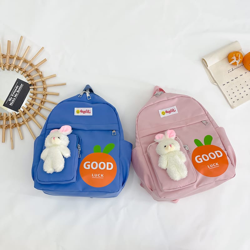 [JUALSEMUA18](1668 J.K.L)Tas Ransel Backpack Boneka Mickey Mouse &amp; Minnie Mouse/Selempang motif Love
